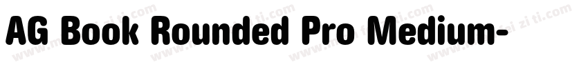 AG Book Rounded Pro Medium字体转换